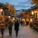 Traditional hanok village street in Seoul with historic Korean houses, popular hidden travel spot for visitors