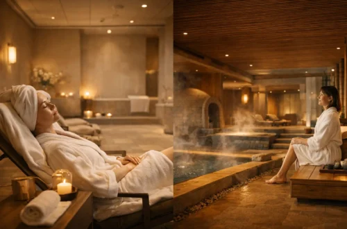 Korean spa vs Western spa cost and value comparison visual