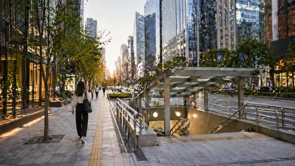 Gangnam Seoul medical district transport access