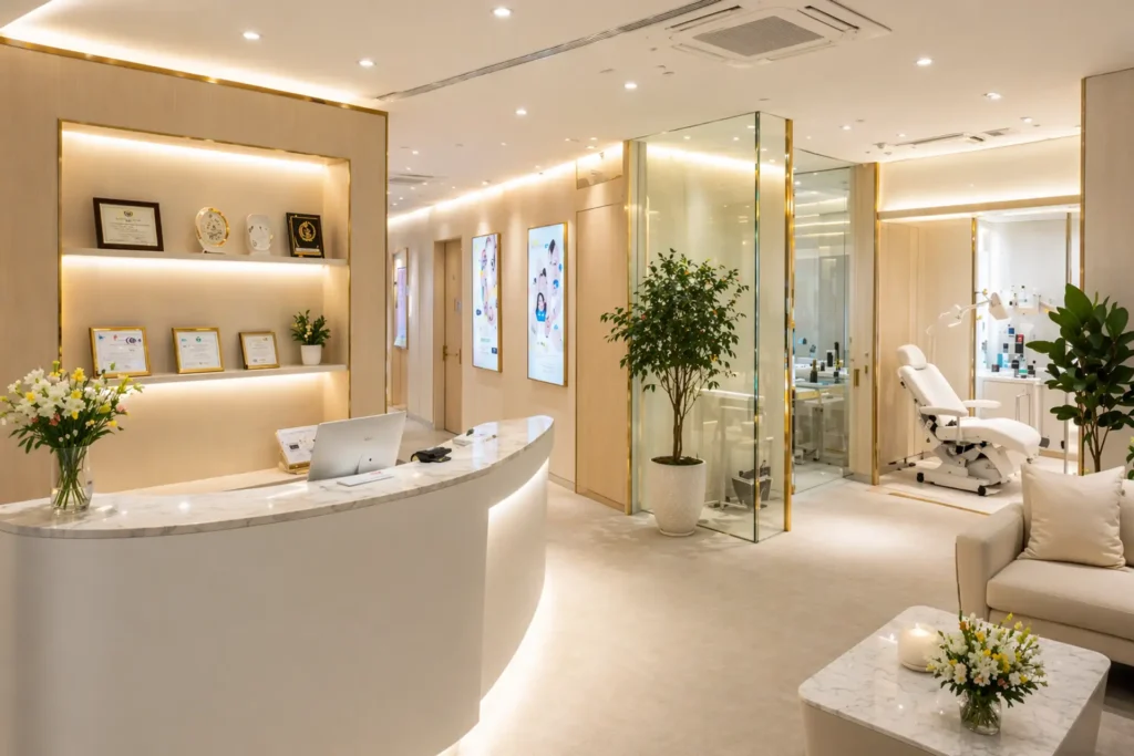 Top Things to Do in Seoul (2026) — And Why More Travelers Are Adding a Dermatology Visit 4 Korean dermatology clinic interior safety standards modern healthcare Seoul