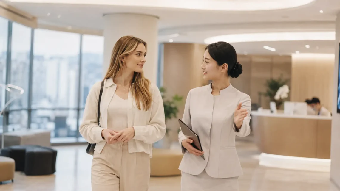 Korea healthcare travel guide for international visitors in modern Seoul clinic