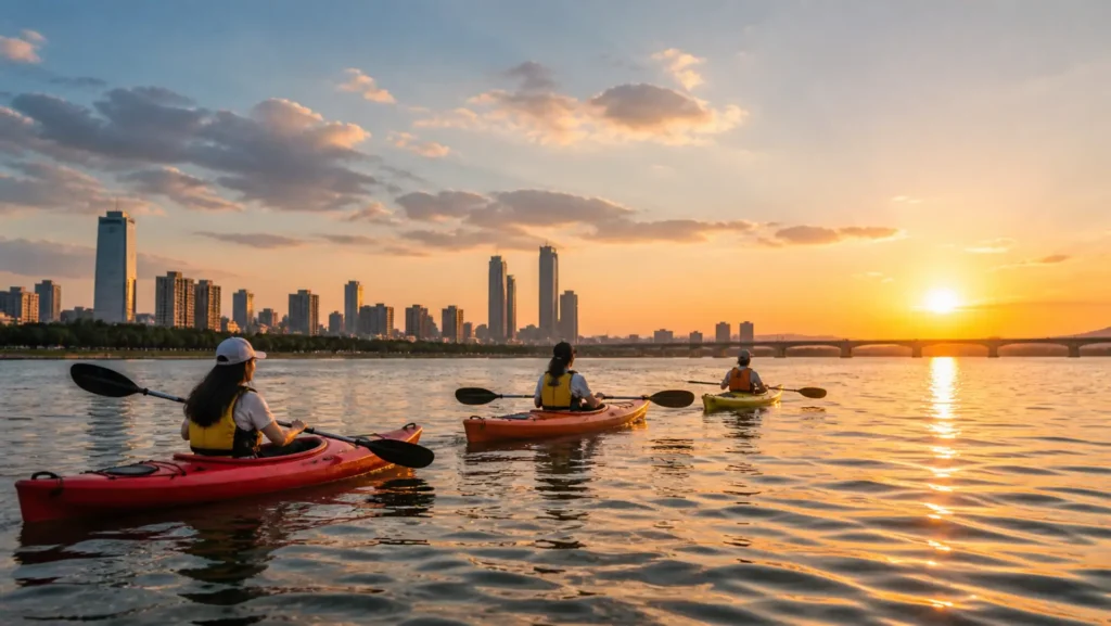 Korea kayaking river activity city experience